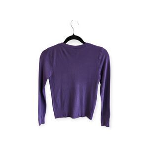 NWT Youth Girls Beverly Hills Princess Purple Long Sleeve Sweater - Size 7/8